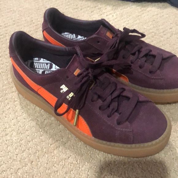 puma platform orange